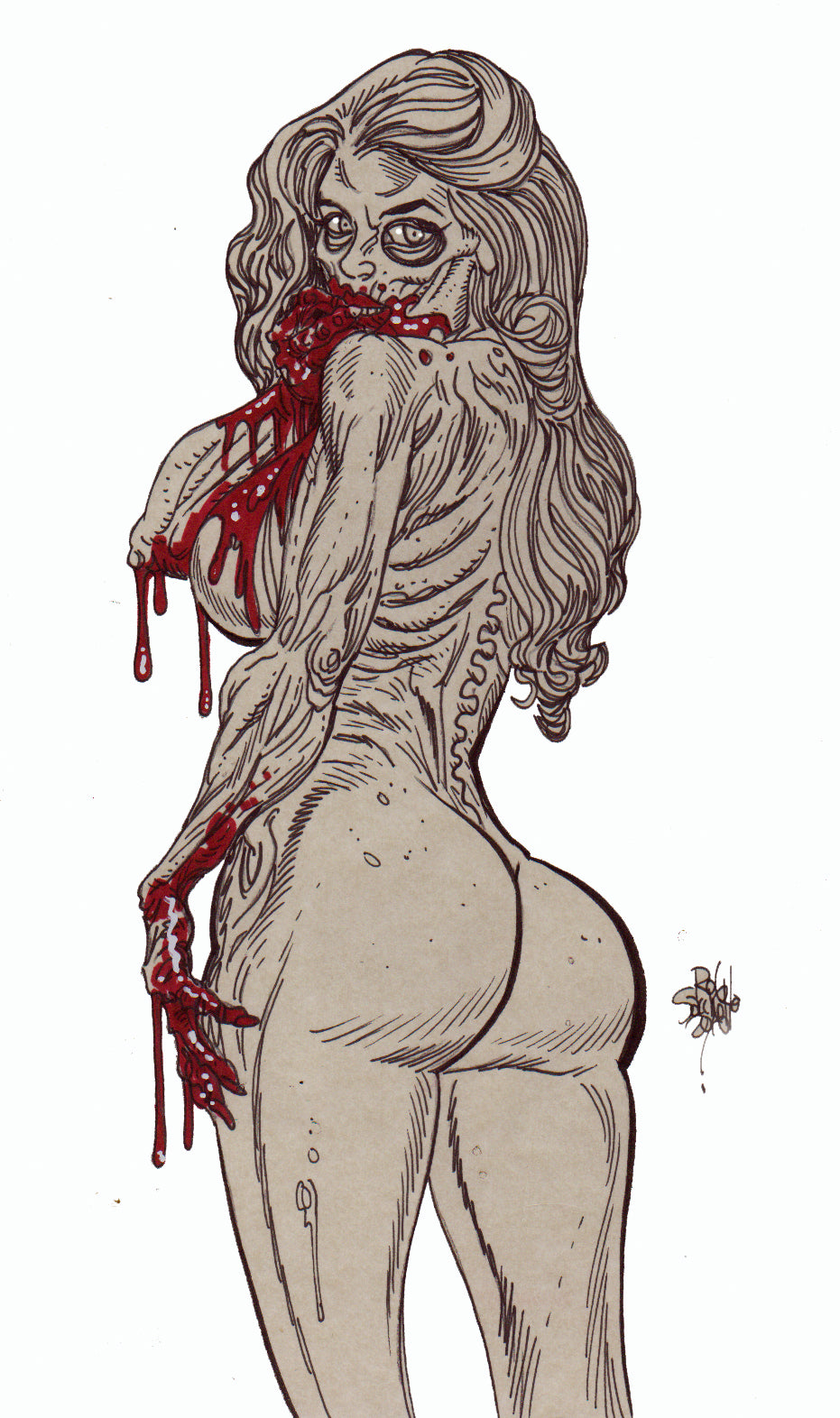 Zombie Pinup Diva : Something to Hide