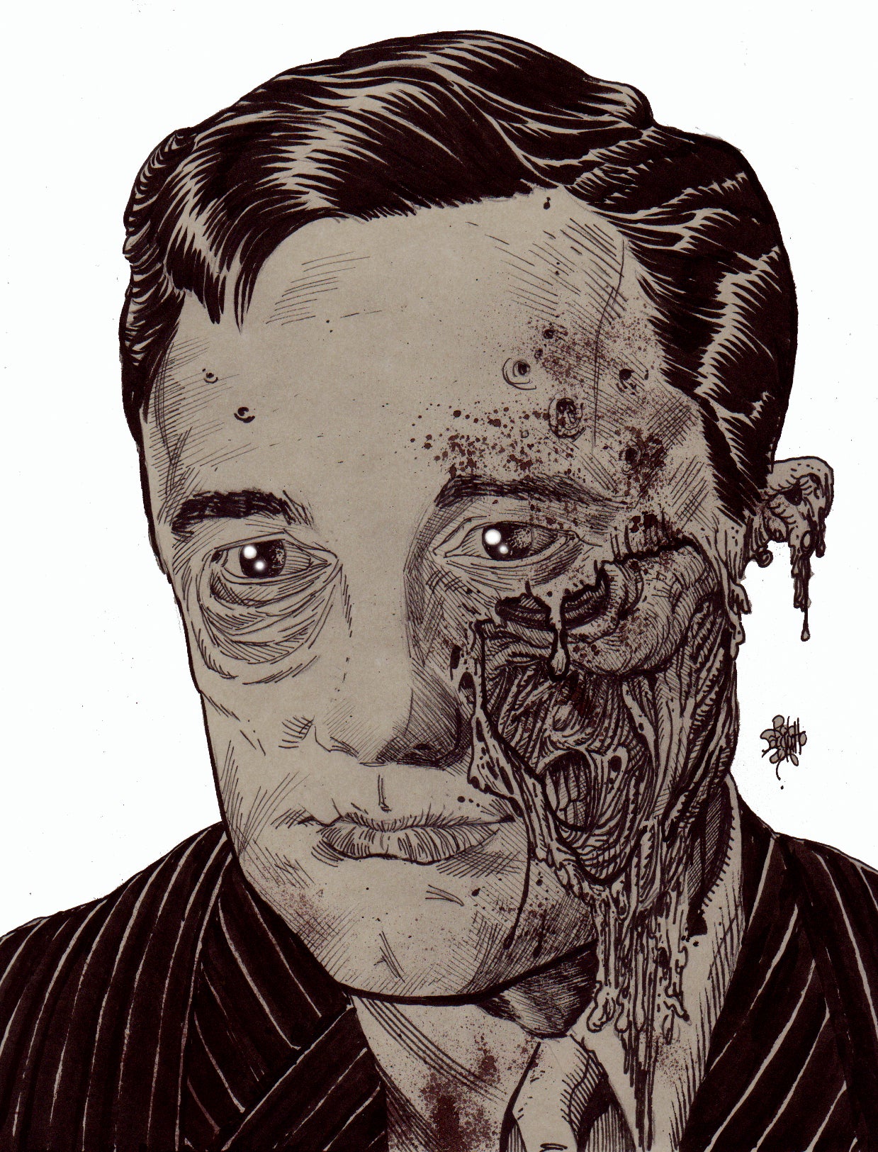 Robert Vaughn : Zombie Portrait
