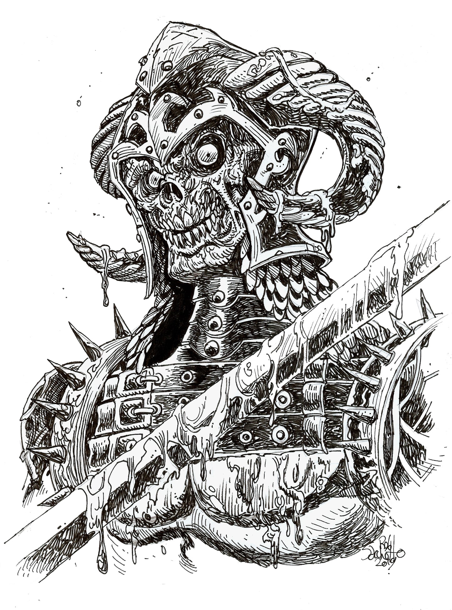 Zombie Skull Warrior #5