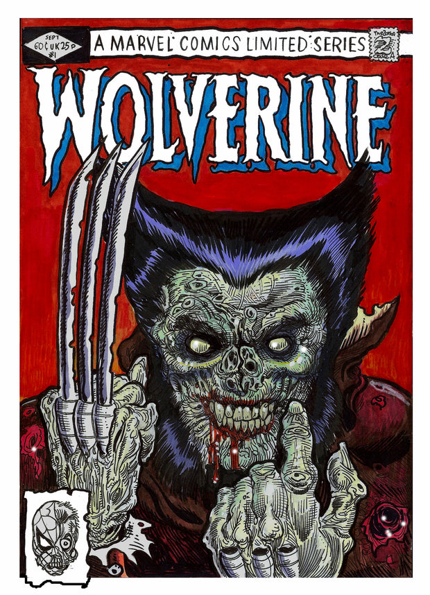Zombie Comic Book Covers : Wolverine Vol 1 #1
