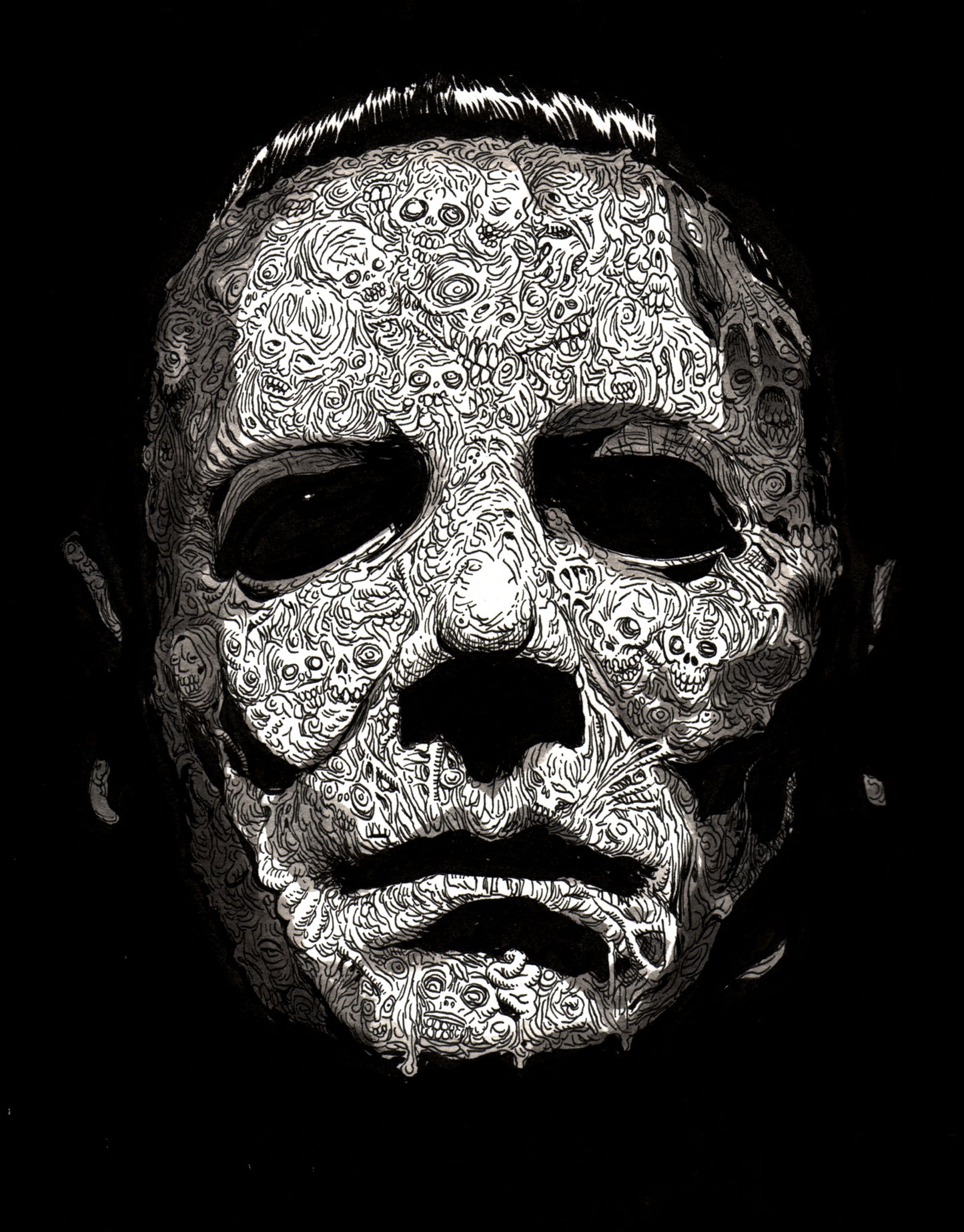 Micheal Myers Mask...Zombified!