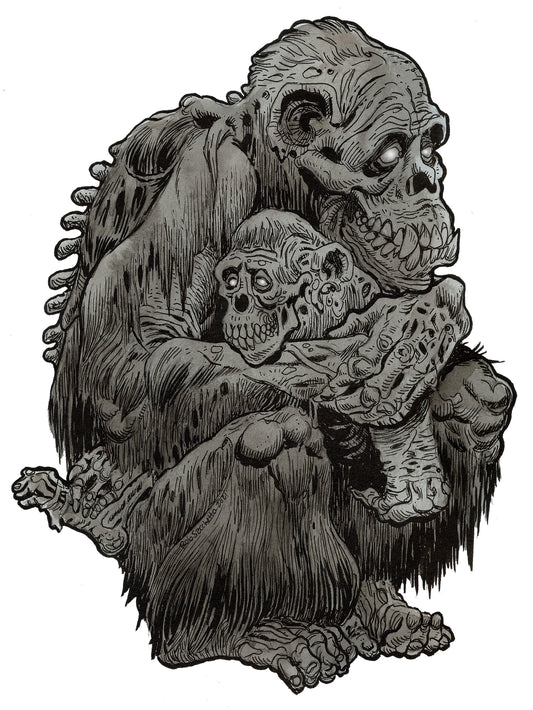 Zombie Zoo : Chimpanzee Mother and Child