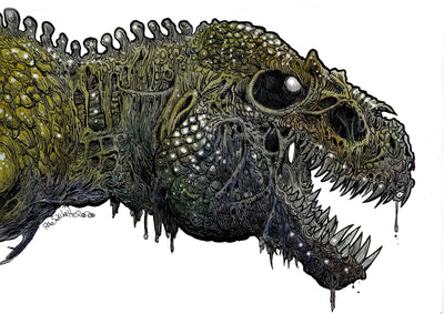 Zombie T-Rex Head Profile